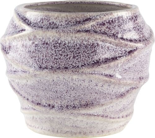 Ceramic Planter Nest Grey & Purple Fleck 15cm