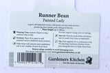 RUNNER BEAN - PAINTED LADY 6-pack