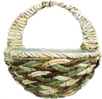 12" Empty Wicker Half Basket (for wall)